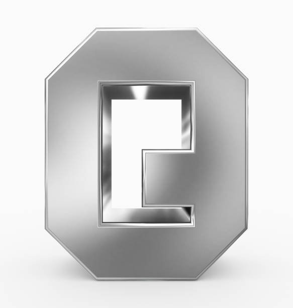 istock letter Q 3d cubic silver isolated on white 971070216