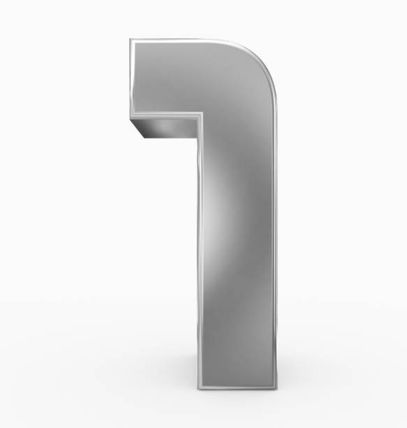 istock number 1 3d cubic rounded silver isolated on white 971076174