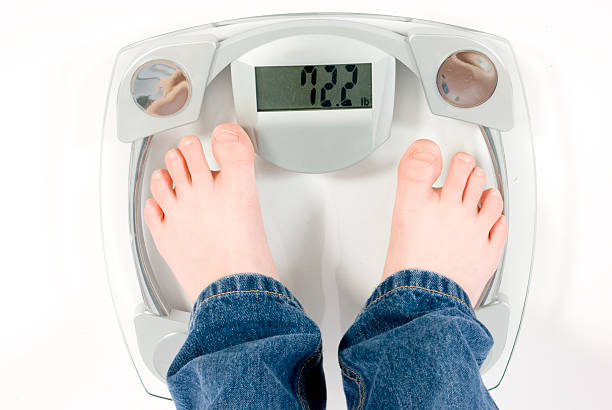 Bathroom Scale With Small Feet Pieds Denfant Et Balance Heavy Stock Photo -  Download Image Now - iStock