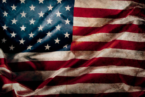 istock Grunge American flag 971100820
