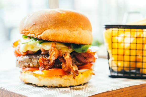 istock Close-Up Of Burger 971144434