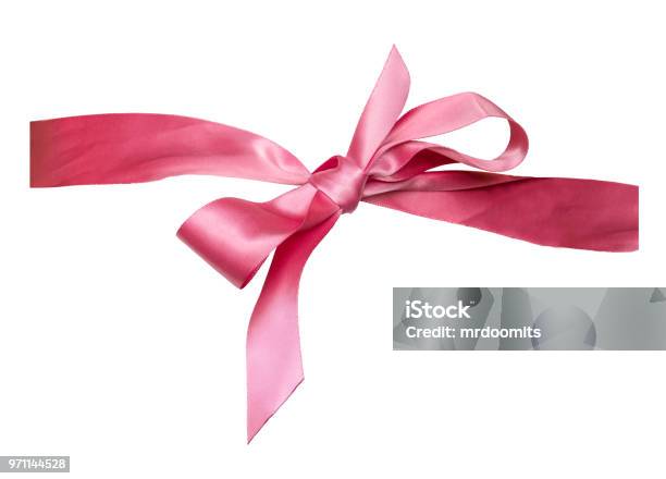 Pink Ribbon with the Inscription Happy Birthday Stock Illustration -  Illustration of holiday, isolated: 154518402