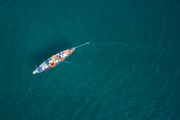 istock High Angle View Of Boat Sailing In Sea 971165702