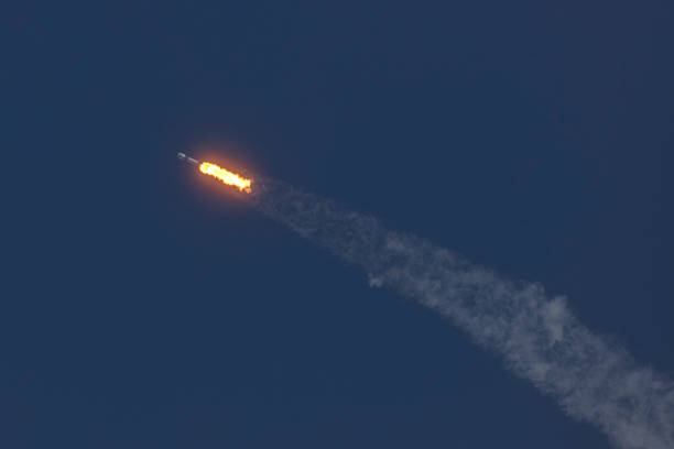 Falcon9 rocket lauch stock photo