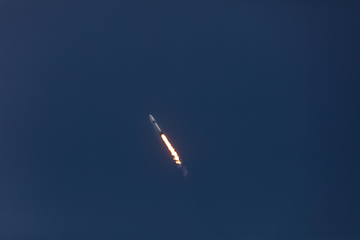 Falcon9 Block5 Rocket lauch from Kennedy Space Center Florida photograph taken  May 5,2018