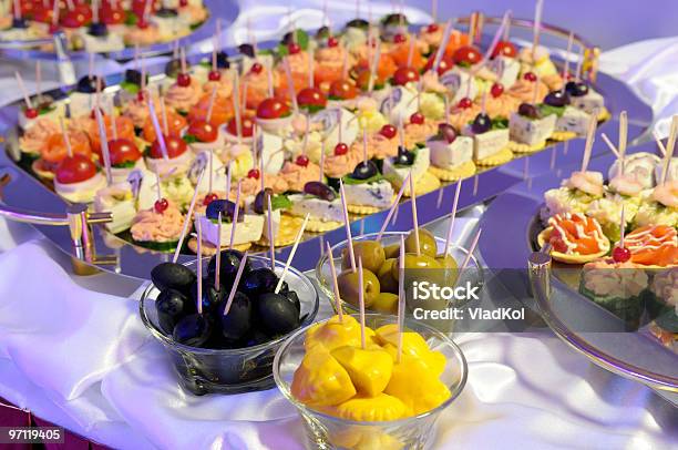 Pattypan Olives And Light Snacks Stock Photo - Download Image Now - Appetizer, Banquet, Buffet