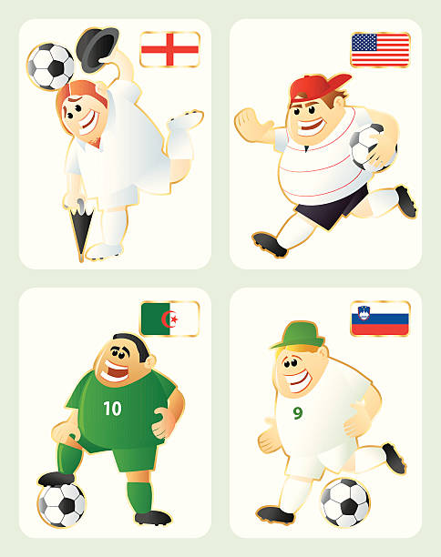 ilustraciones, imágenes clip art, dibujos animados e iconos de stock de copa del mundo de fútbol de grupo c - american football sports uniform football white background