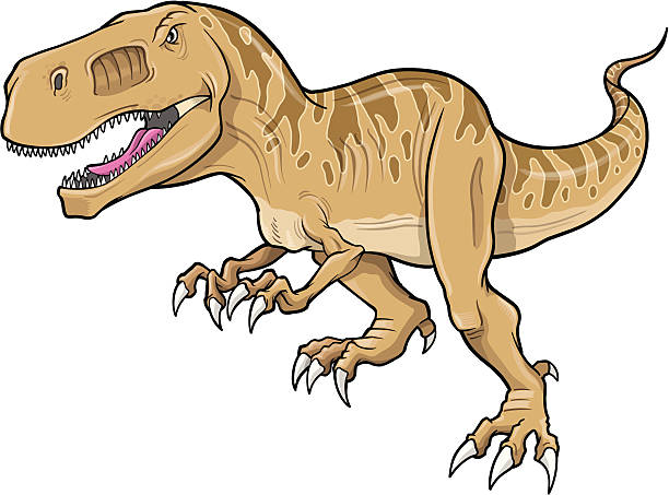 Tyrannosaurus Dinosaur vector art illustration