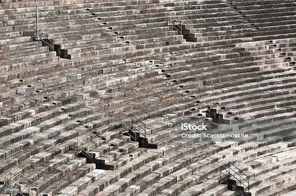 Antikes amphitheater in Italien - Lizenzfrei Sitz Stock-Foto