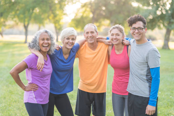 istock Portrait of a multigenerational workout group outside 971216120