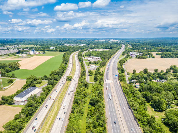 istock Aerial view of highway 971224764
