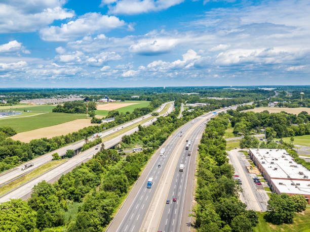 istock Aerial view of highway 971224770