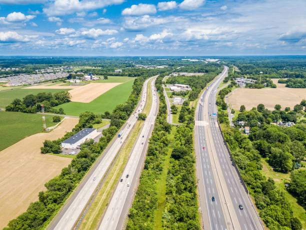 istock Aerial view of highway 971224784