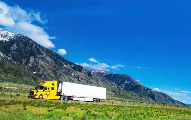 istock Truck on the road 971243608