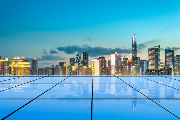 istock Shenzhen city scenery and big data 971243964