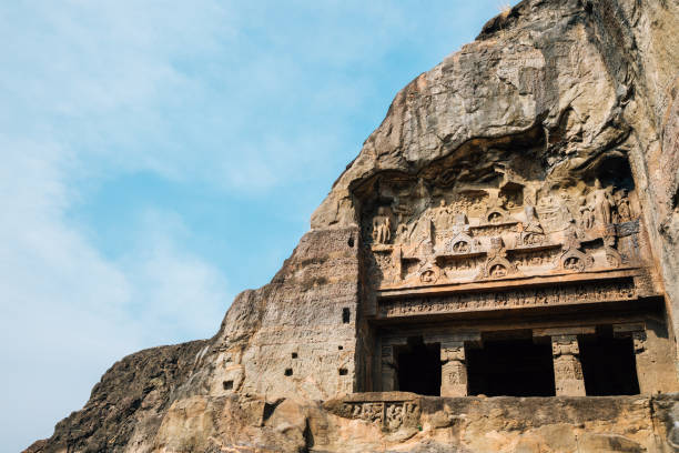 istock Ellora Caves ancient ruins in Maharashtra, India 971259596