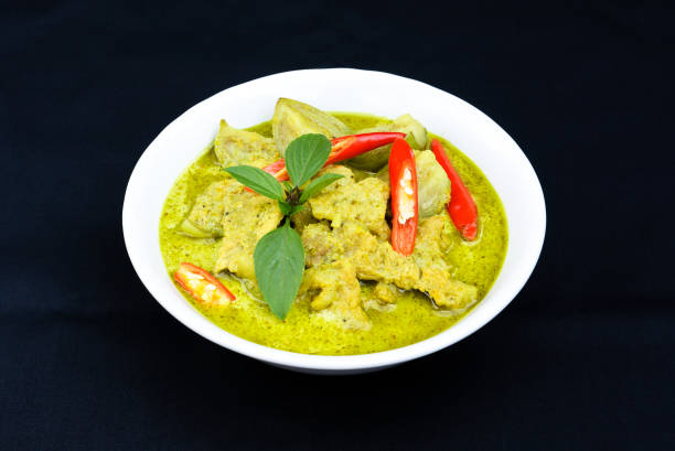 Thai Food. Green curry with pork ,it's the one of popular food in Thailand. nub stock pictures, royalty-free photos & images