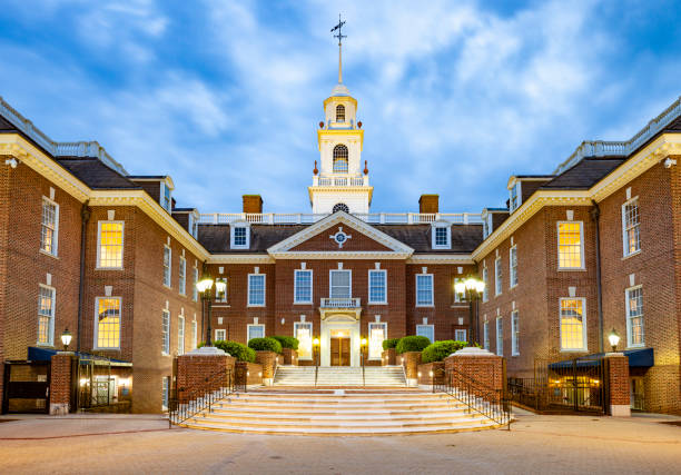 Legislative Hall In Dover, Delaware (The Capitol Building) stock photo
