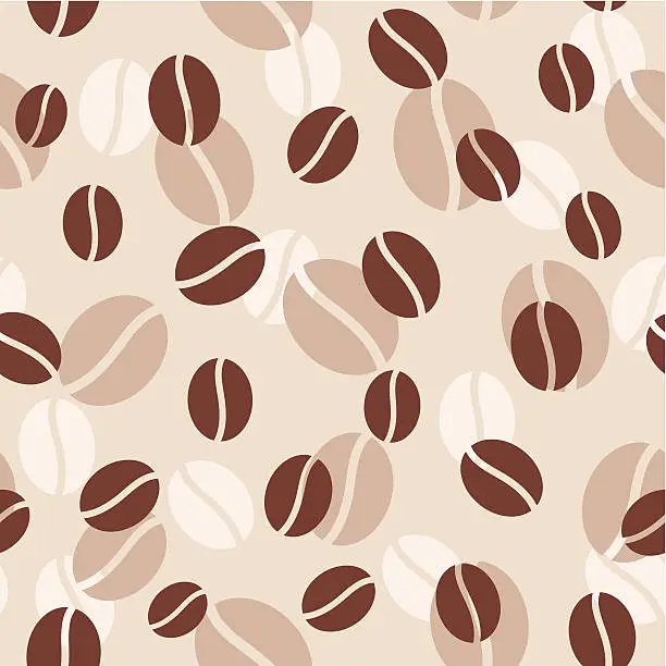 Vector illustration of Coffee seamless background. 1 Credit