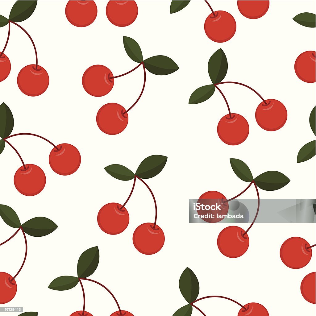Cherry nahtlose Hintergrund - Lizenzfrei Kirsche Vektorgrafik