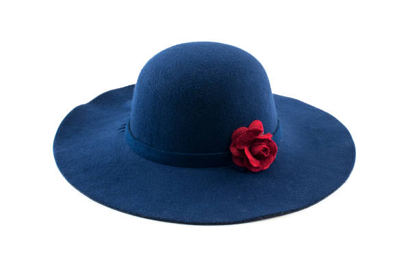 istock blue fashion hat isolated on white background 971289820