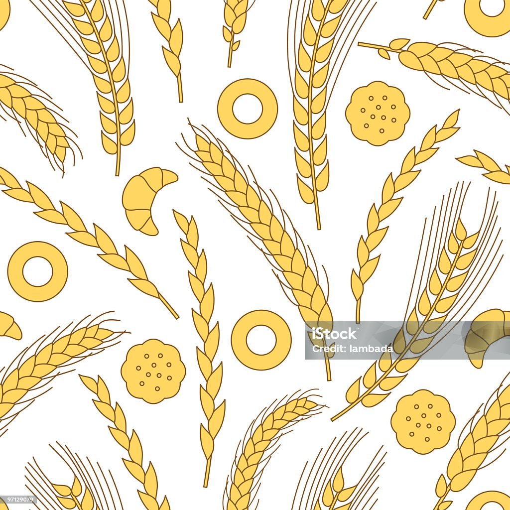 トウモロコシのシームレスな背景 - イラストレーションのロイヤリティフリーベクトルアート