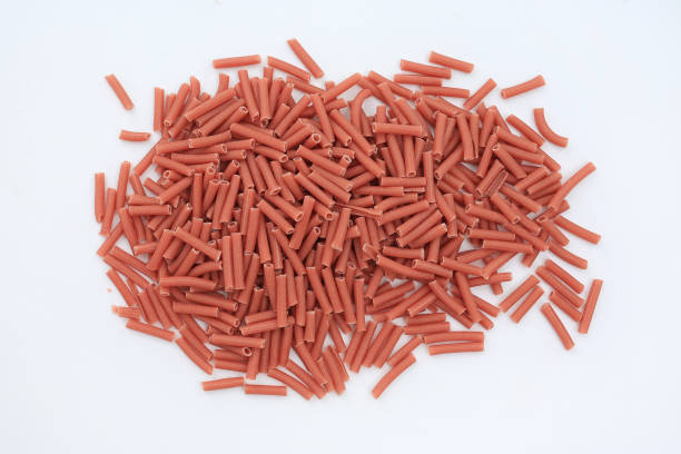 istock Pile of Red pasta isolated on white background. 971298744