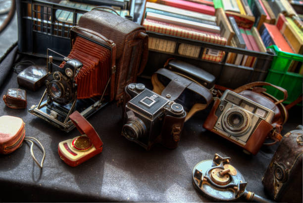 istock old-fashioned roller cameras used at the market 971331746