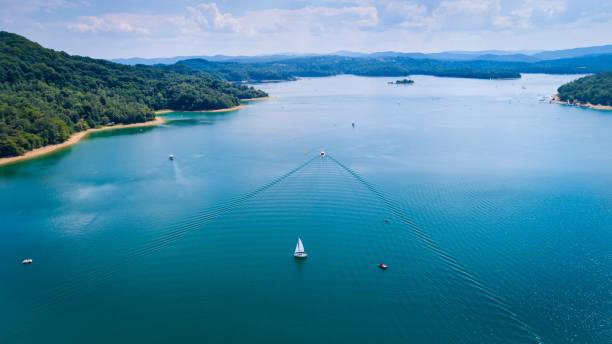 istock Sailboat on beautiful Solina lake 971332118