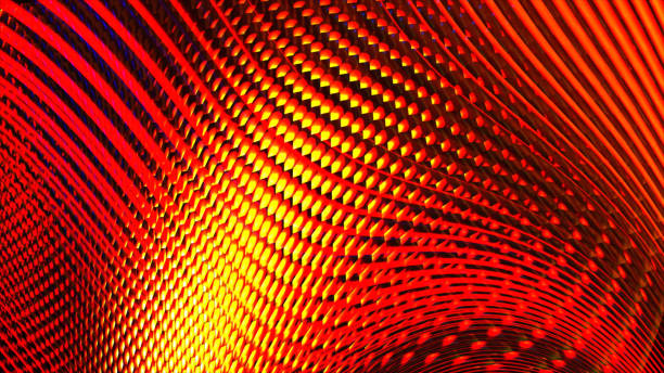 istock Colorful geometric background. Glowing curved shapes and lines. 971337986