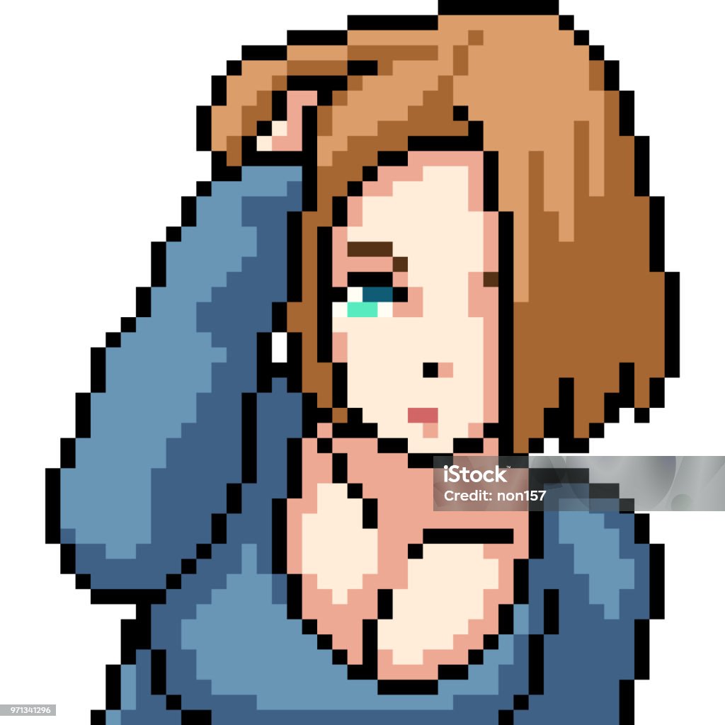 Vector Pixel Art Anime Girl Isolated Cartoon Stock Illustration - Download Image Now - Adult, Art, Cartoon - iStock Vector Pixel Art Anime Girl Isolated Cartoon Stock Illustration - Download Image Now - Adult, Art, Cartoon - iStock