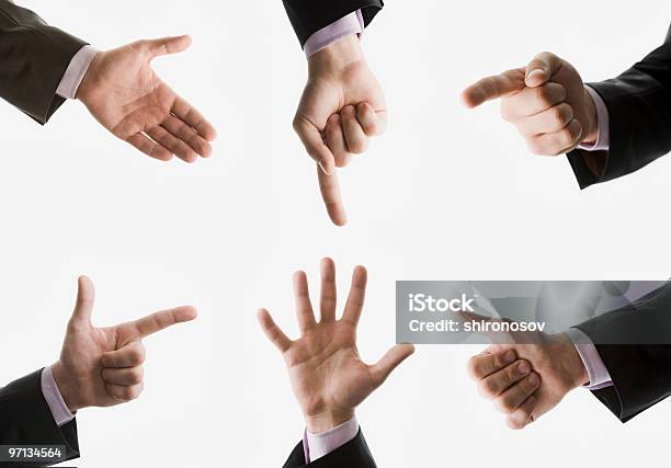 Collection Of Hands Stock Photo - Download Image Now - Achievement, Agreement, Awe