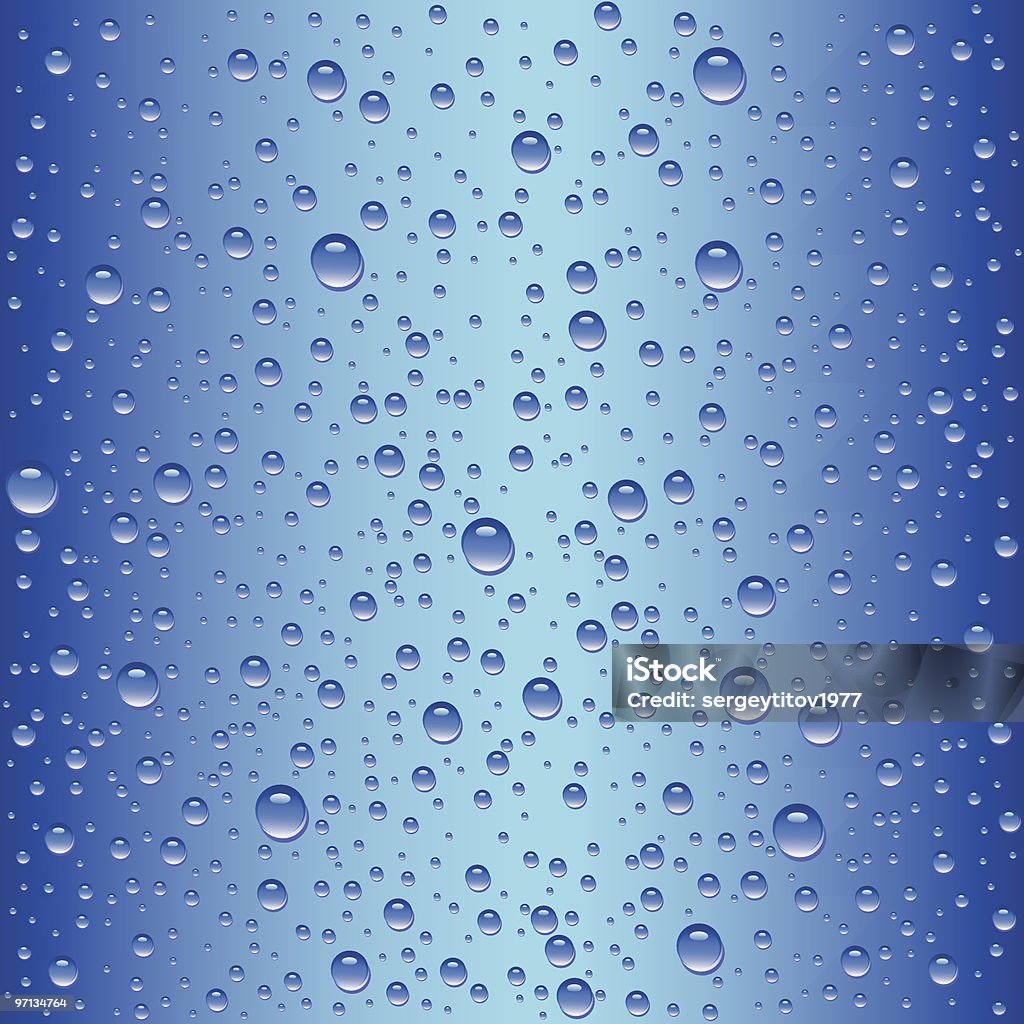 Krople wody - Grafika wektorowa royalty-free (Abstrakcja)