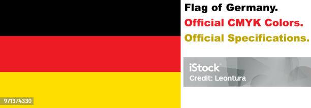 German Flag Stock Illustration - Download Image Now