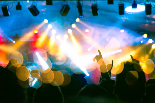 istock Live music crowd in a hall 971381472