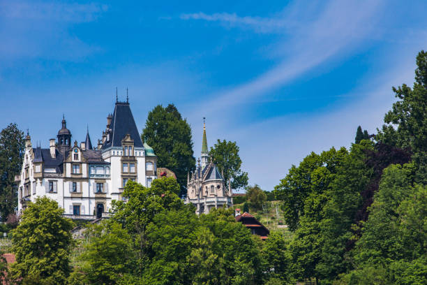 istock Town Hertenstein on Lucerne lake 971384898