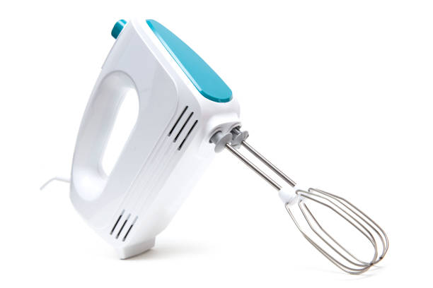 istock Electric food mixer on white background 971388980