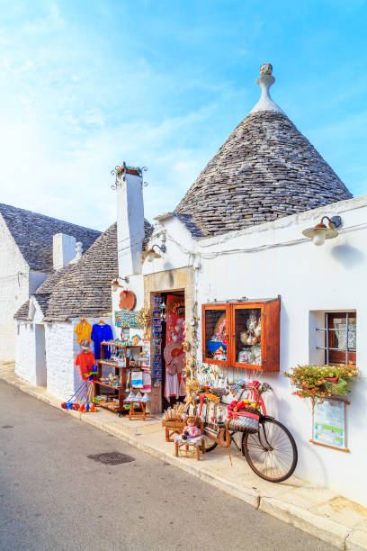 Trulli of Alberobello typical houses. Trulli of Alberobello typical houses. Apulia, Italy. murge photos stock pictures, royalty-free photos & images