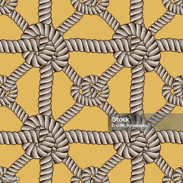 Abstract Rope Strands Pattern Rope Seamless Pattern Trendy Vector Wallpaper Background Cord With ...