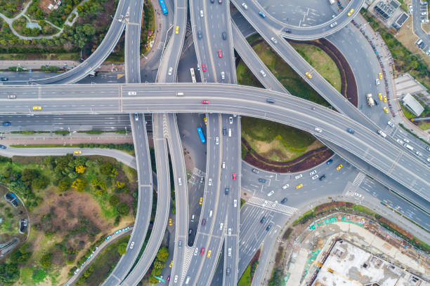 istock Aerial View of highway 971392606