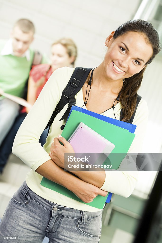 Fröhlich Studenten - Lizenzfrei Akte Stock-Foto