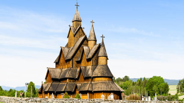 istock Heddal stave church 971400234