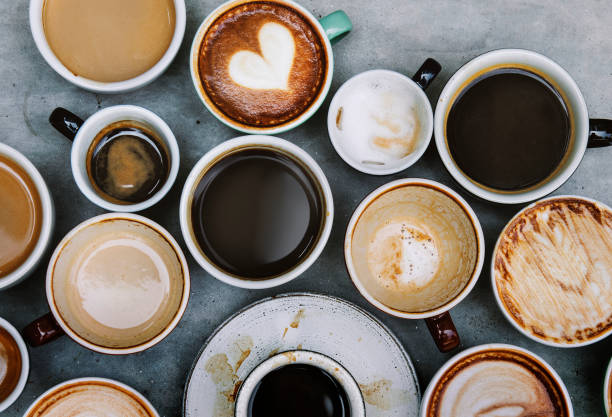 istock Aerial view of various coffee 971409150