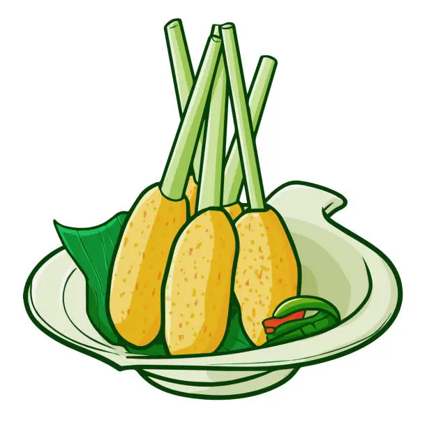 Vector illustration of Cute and yummy 