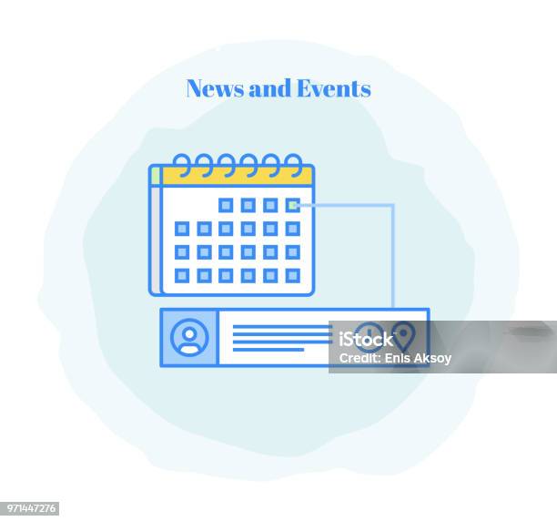 News And Event Icon Stock Illustration - Download Image Now - Illustration, Advice, Article