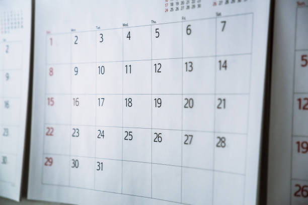 istock A calendar for which nothing is written 971454406