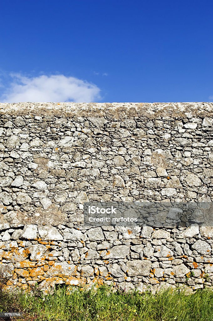 Parede de pedras rústicas - Foto de stock de Arcaico royalty-free