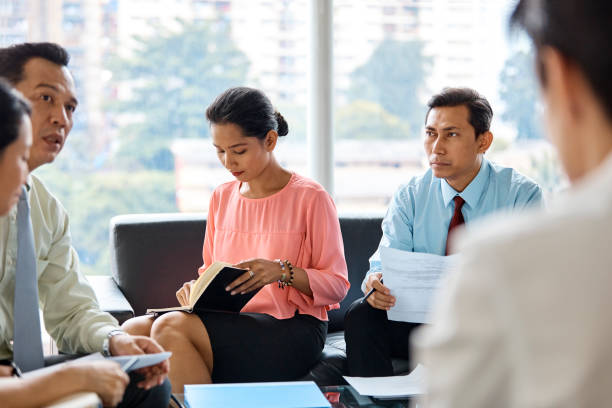 istock Business people discussing in meeting 971548416