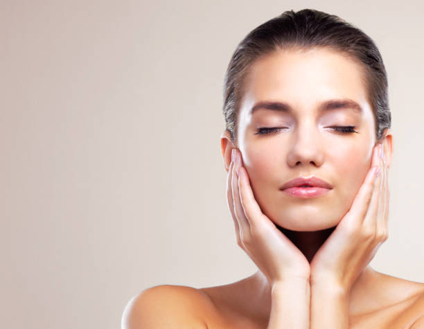 istock Revelling in perfect skincare 971548626