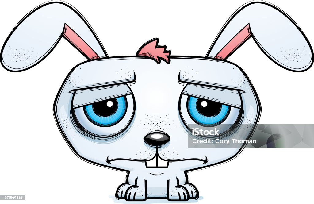 Depressed Rabbit Meme Depressed Little Cartoon Rabbit Stock Illustration - Download Image Now ...